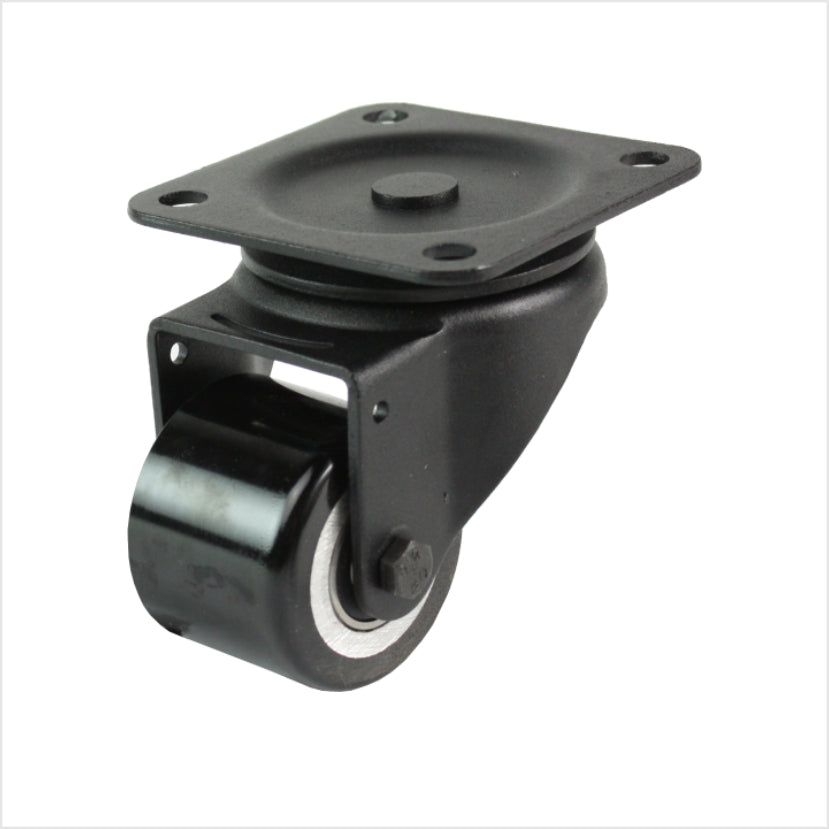 50 mm mini-Schwerlastrolle - schwarze Lenkrolle