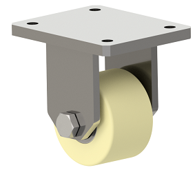 Schwerlast-Bockrolle 80 mm | Polyamid-Rad | Tragkraft: 1000 kg | Bauhöhe 125 mm