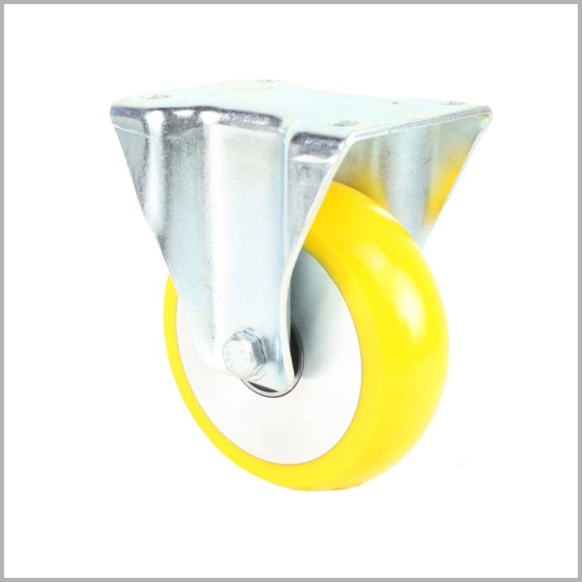 100 mm Bockrolle PU-Rad, ballig, Kugellager - B-L/690KBA/100/40