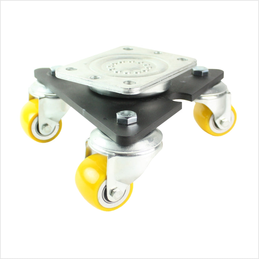 Drehteller 50 mm gelb, Mini-Schwerlast – Drehbühnen – rollen-direkt