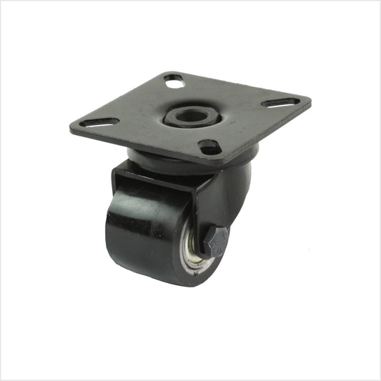 35 mm Schwarze mini-Schwerlast Lenkrolle mit Platte