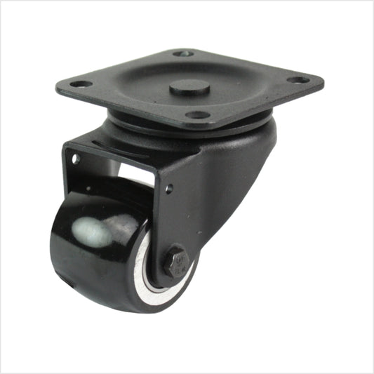 50 mm mini-Schwerlastrolle - schwarze Lenkrolle