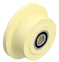 100 x 55 mm Spurkranzrad aus Polyamid