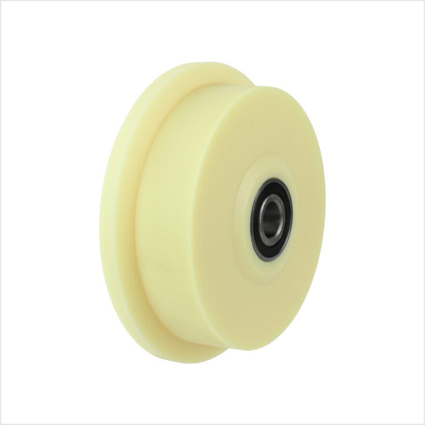 Spurkranzrad | 250 x 65 mm | Polyamid 6G |  Kugellager | Nabennut | Lauffläche 3°
