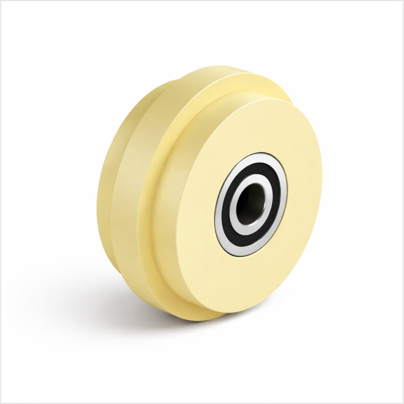 Einspurrad 65×40 mm Polyamid Kugellager 40-mm-Aluminiumprofil 80 kg