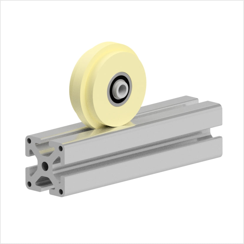 Einspurrad 80×40 mm Polyamid Nabennut 40-mm-Aluminiumprofil 120 kg