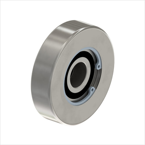 Führungsrolle 100×22 mm Stahl S355 Kugellager 220 kg Bohrung Ø20 mm