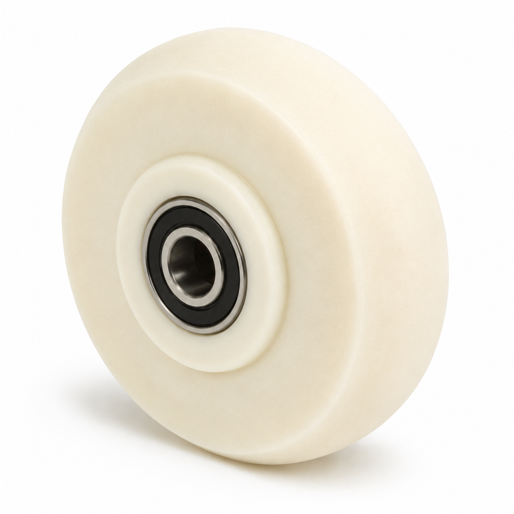 Schwerlastrad PA6G Ø125 mm | Breite 55 mm | Bohrung Ø25 mm | 2000 kg Lauffläche ballig Art.Nr. 2505KBA/125/55/60/25