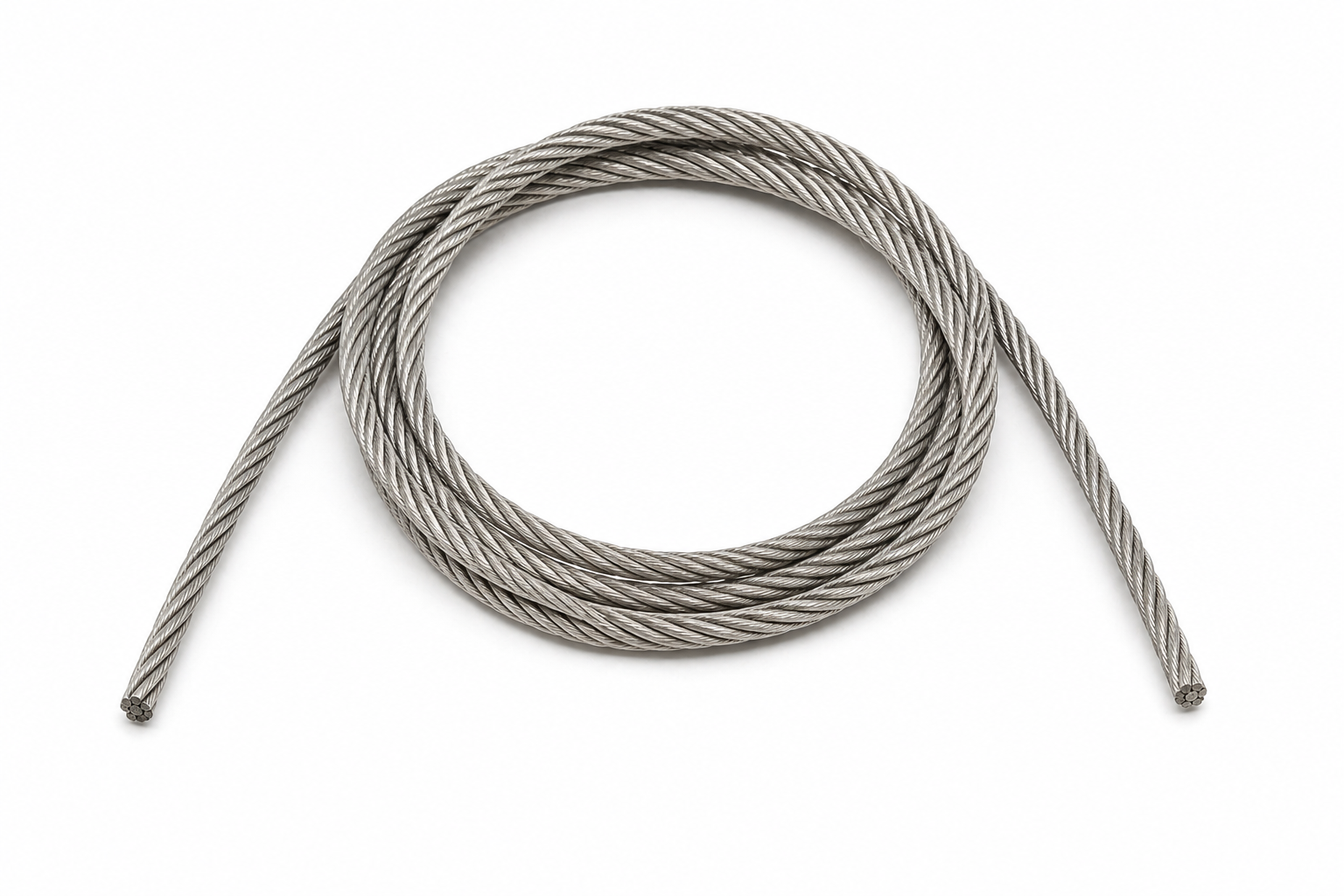 Edelstahl-Seil 8 mm für Umlenkrollen, 7x19, 1.4401