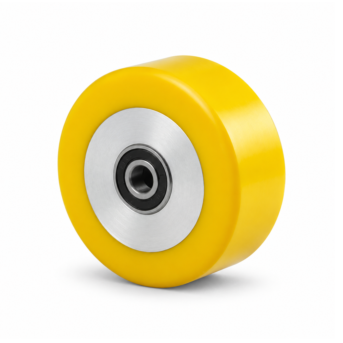 100 × 30 mm Polyurethan-Rad mit Alu-Vollkern, flach – Serie 690