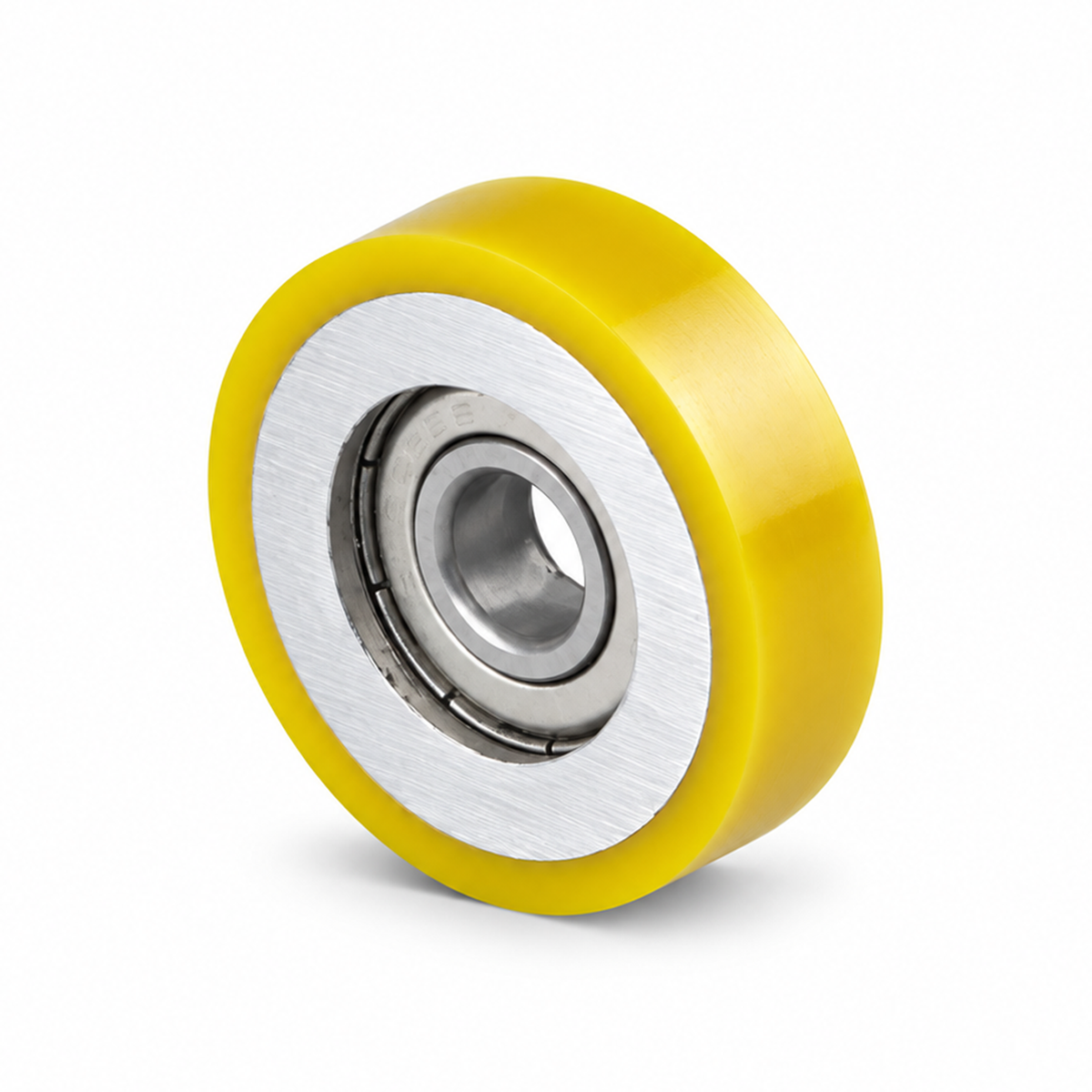 33 × 9 mm Polyurethan-Rad mit Alu-Vollkern, flach – Serie 690