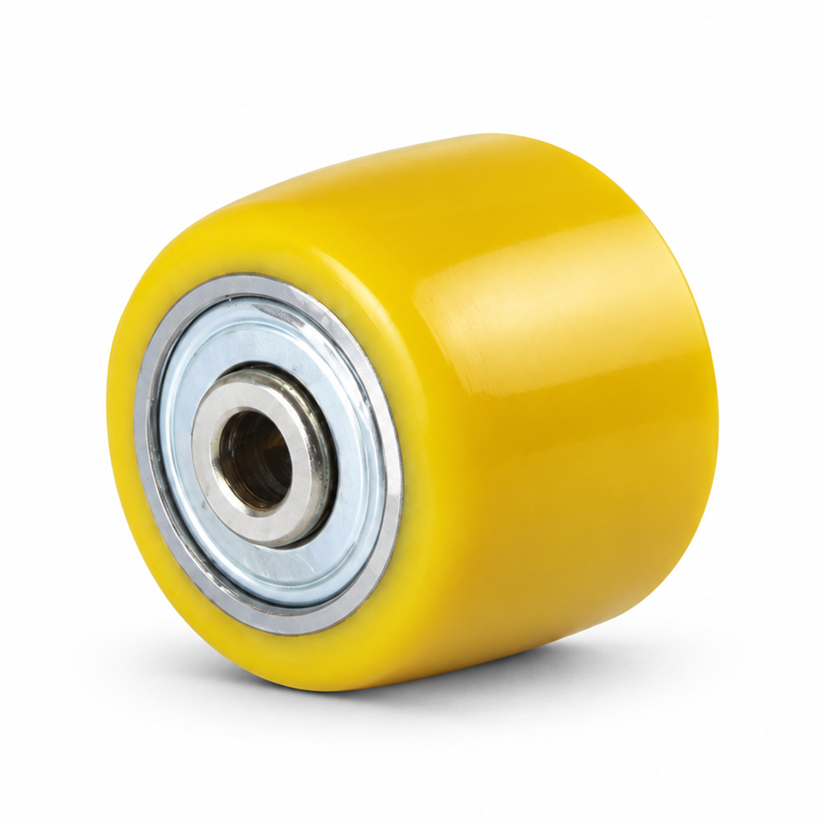 35 × 27 mm Polyurethan-Rad mit Alu-Vollkern, ballig – Serie 690